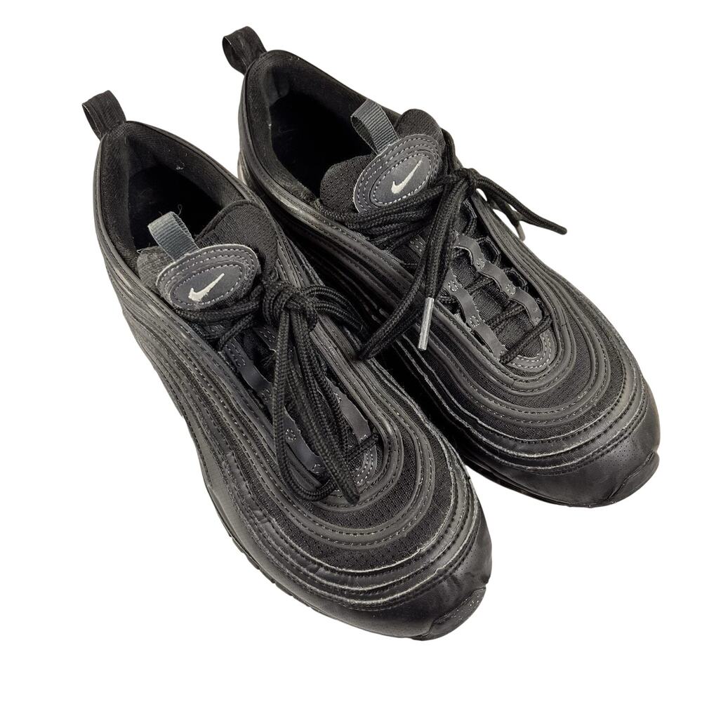 Nike Air Max 97 GS Triple Black Anthracite 921522-011 Youth Sz‎ 6.5Y